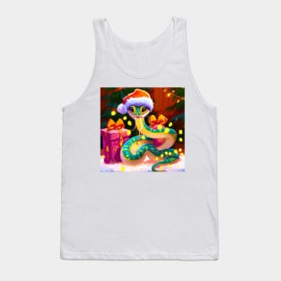 Cute Snake Drawing Tank Top